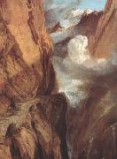 Joseph Mallord William Turner The Saint Gotthard Pass (mk10) oil painting reproduction